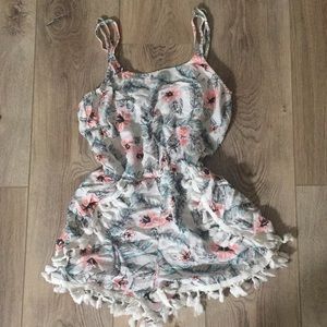 floral aeropostale romper